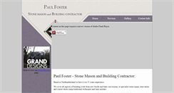 Desktop Screenshot of paulfosterstonemason.co.uk